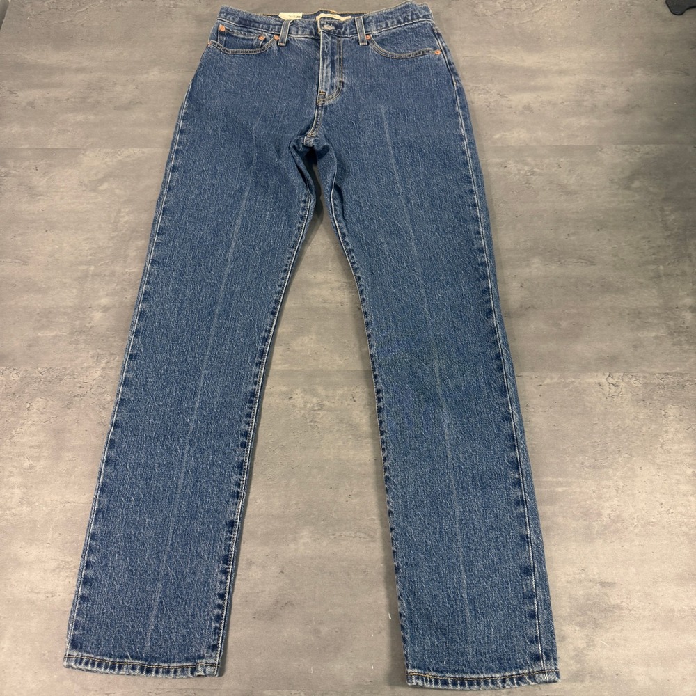 Levi's Premium Jeans Womens 29 Wedgie Slim Blue High Rise Stretch Big E NEW $110